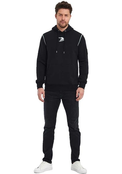 Snowboard Nakış Logo Baskılı Gri Sweatshirt modelleri