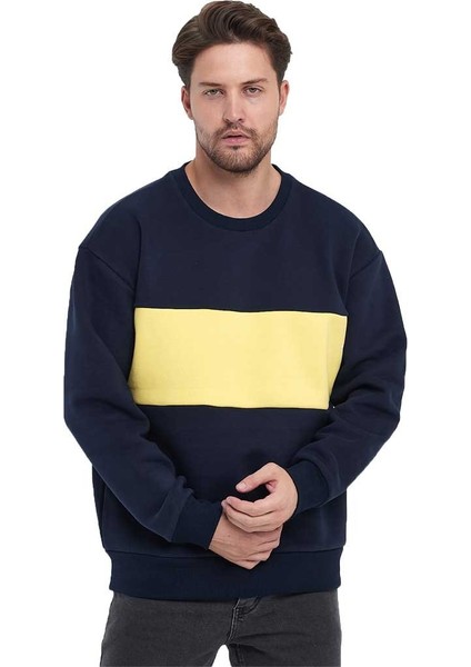 Erkek 3 Iplik Oversize Sweatshirt