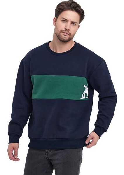 Erkek 3 Iplik Oversize Sweatshirt