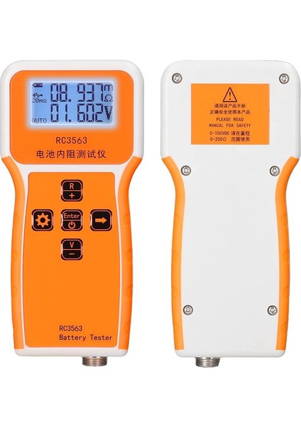 RC3563 200 Ohm 100V El Taşınabilir Pil Dahili Direnç Voltaj Test Cihazı 3 Haneli Ekran