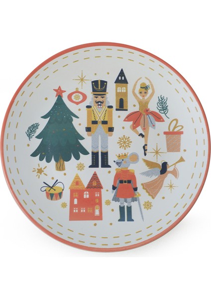 Yılbaşı New Year Kurşun Asker Servis Tabağı 26 cm 21653 fiyatları