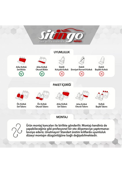 Tokyo Binek Oto Koltuk Kılıfı indirimleri