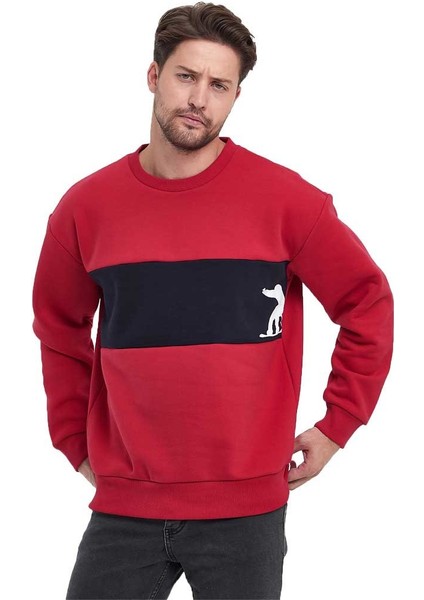 Erkek 3 Iplik Oversize Sweatshirt