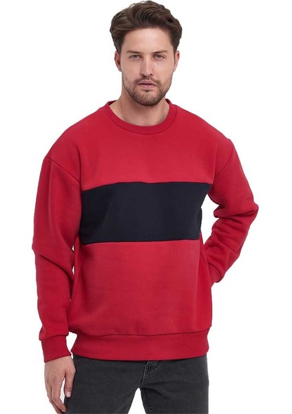 Erkek 3 Iplik Oversize Sweatshirt