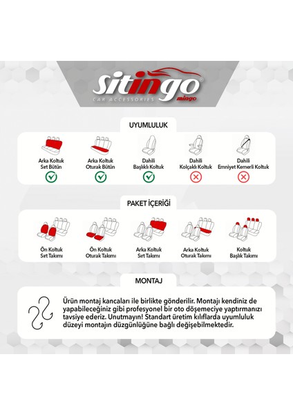 Enzo Binek Oto Koltuk Kılıfı indirimleri