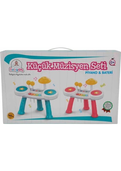 Birlik Oyuncak Oyuncak Babycim Küçük Müzisyen Setim Piano & Bateri HE0525/HE0526, Çocuklar Için Oyuncak Müzik Aleti