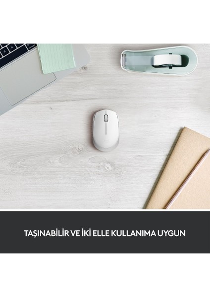 Logıtech M171 Kablosuz Mouse-Beyaz 910-006867