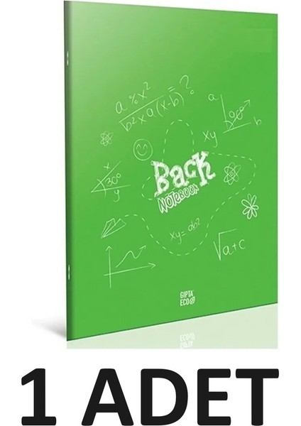 Kaliteli Back Tel Dikiş Plastik Kapak Defter A4 40 Yaprak Kareli
