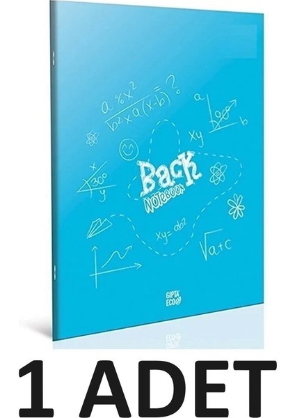 GIPTA Kaliteli Back Tel Dikiş Plastik Kapak Defter A4 80 Yaprak Çizgili