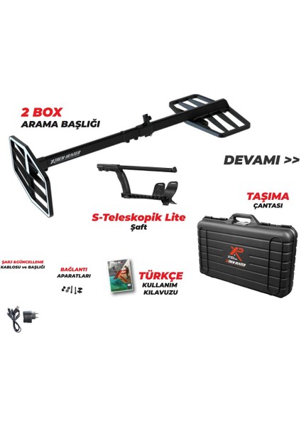 Xtrem Hunter Dedektör Double Paket 22FMF Rc WSA2XL