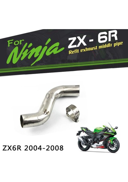 Kawasaki ZX6R 2004-2008 Egzoz Bağlantı Ara Borusu