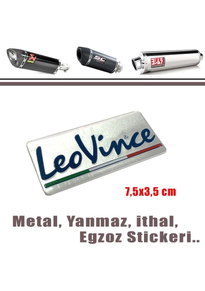 Egzoz Yanmaz Metal Sticker Leovince