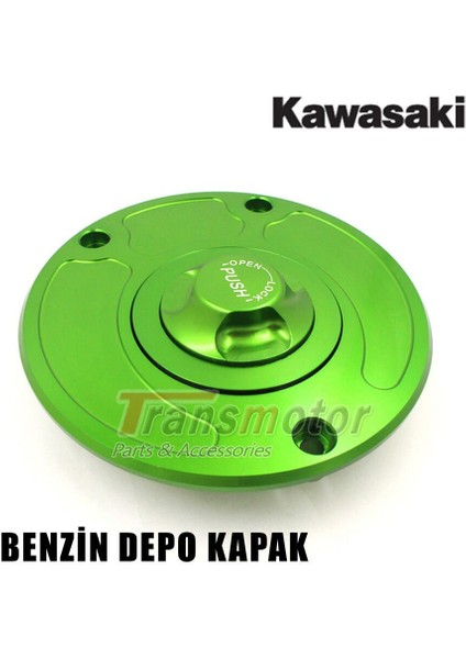 ZX6R ZX10R Benzin Depo Kapak Yeşil