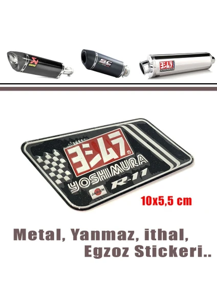 Egzoz Yanmaz Metal Sticker Yoshimura R11