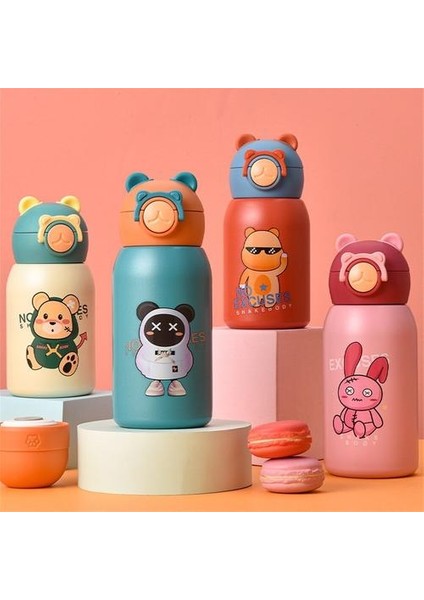 500ML/600ML Termos Kupası, 316 Saman ve Karikatür Desenli Çocuklar Için Uygun Paslanmaz Çelik Astar Termos Kupası (Yurt Dışından) indirimleri
