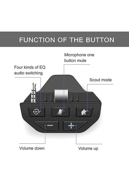 Xbox One Denetleyicisi Için Stereo Kulaklık Adaptörü Mikrofon Kulaklık Dönüştürücü (Yurt Dışından)