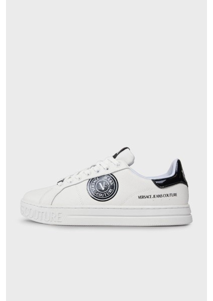 Versace Jeans Couture Logolu Deri Sneaker Ayakkabı Erkek Ayakkabı 75YA3SK1 ZP332 L02