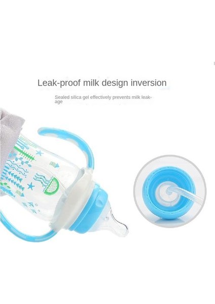 Bebek Için 150ML Besleme Şişesi Pp Çift Renkli Saplı Besleme Şişesi (Yurt Dışından) modelleri