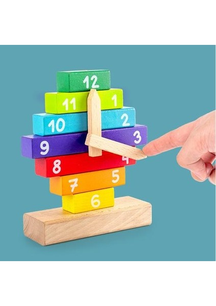 Montessori Ahşap Oyuncaklar Çocuklar Renk Sıralama Saat Ahşap Oyuncak Öğrenme Oyuncak Öğretim Zaman Numarası Blokları Bulmaca Istifleme Sıralayıcısı | Ahşap Bloklar (Yurt Dışından) fiyatları