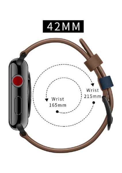 42/44MM38/40MM Kayış, Apple Watch Için Uygun 1/2/3/4/5/6/7 Çılgın At Ilk Kat Cowhide 7 Hat (Yurt Dışından)