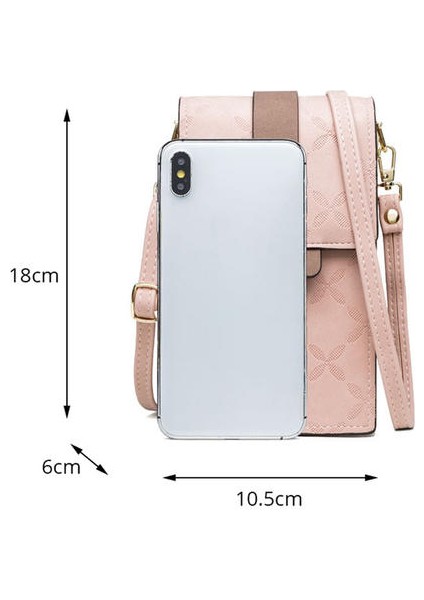 Bayanlar Cep Telefonu Çantası, Bir Omuz El Taşıma Messenger Küçük Kare Çanta (Yurt Dışından)