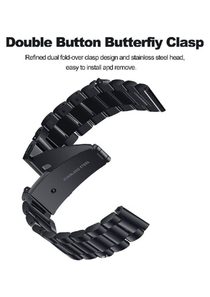 Samsung Galaxy Için 42MM, 46MM Metal Kayış Paslanmaz Çelik Üç Bal Slingshot Toka Kayışı (Yurt Dışından) indirimleri