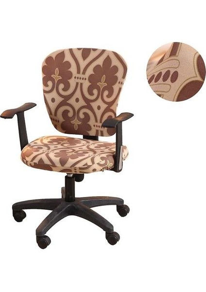 Ctmw Bilgisayar Ofis Koltuğu Evrensel Gerilebilir Polyester Yıkanabilir Döner Sandalye Slipcovers Kapakları, Sadece Sandalye Kapakları (Yurt Dışından)