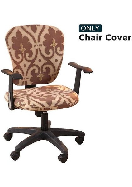 Ctmw Bilgisayar Ofis Koltuğu Evrensel Gerilebilir Polyester Yıkanabilir Döner Sandalye Slipcovers Kapakları, Sadece Sandalye Kapakları (Yurt Dışından)