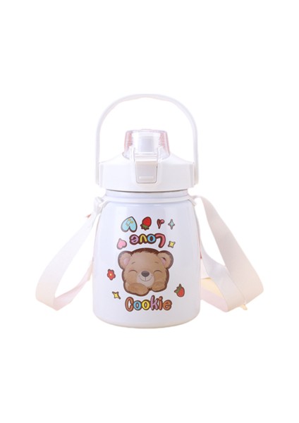 901-1000ML Pot Göbek Kupası Karikatür Deseni 304 Paslanmaz Çelik Izolasyon Saman Saman Çocuklar Için Uygun Hediye Pot Göbek Kupası (Yurt Dışından)