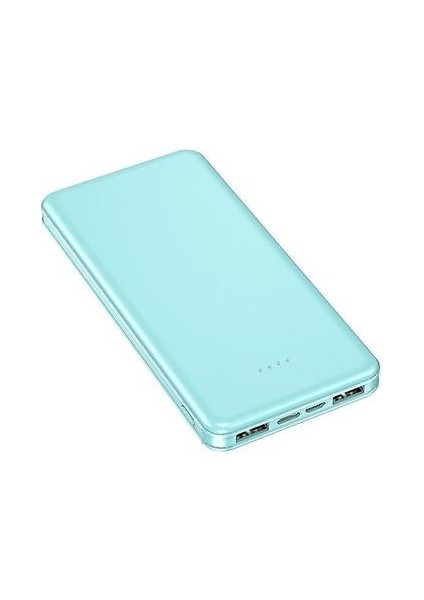 Güç Bankasının Yeni 20000 Mah Şarj Cihazı Logosu Özelleştirilmiş Hızlı Şarj Mobil Güç Kaynağı (Mavi Ince) (Yurt Dışından)