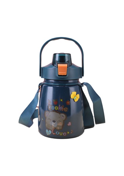 901-1000ML Pot Göbek Kupası Karikatür Deseni 304 Paslanmaz Çelik Izolasyon Saman Saman Çocuklar Için Uygun Hediye Pot Göbek Kupası (Yurt Dışından)