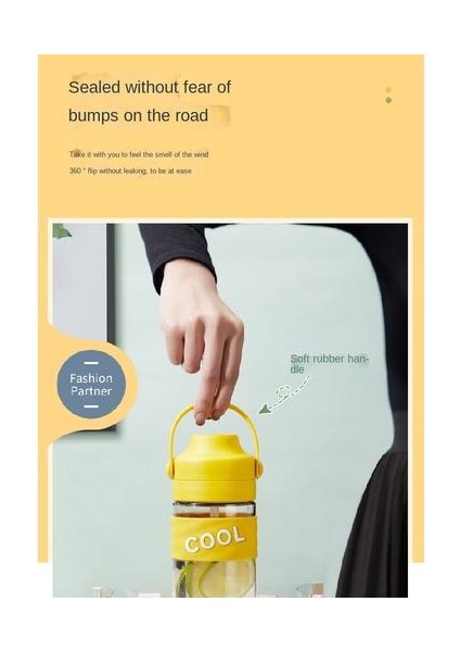 500ML Su Kabı, Samanlı Büyük Kapasiteli Plastik, Taşınabilir ve Taşınabilir Su Bardağı (Yurt Dışından) fiyatları