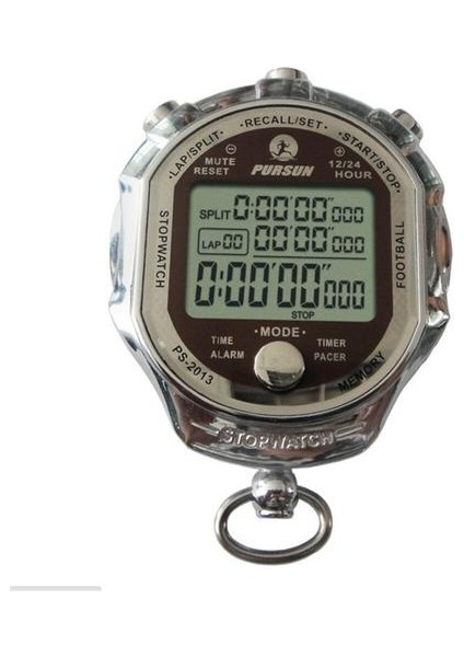 Dijital Spor Büyük LCD Ekran ile Kronometre Zamanlayıcı 1/1000 Ikinci Spor Dış Mekan Spor Koşu Için Chronograph Sayaç Zamanlayıcı | Zamanlayıcılar (Gümüş) (Yurt Dışından)