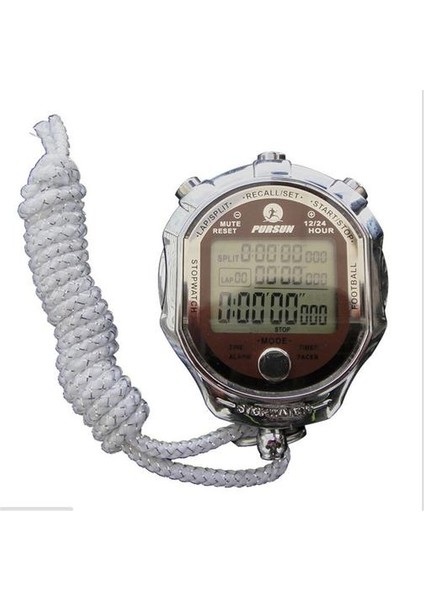 Dijital Spor Büyük LCD Ekran ile Kronometre Zamanlayıcı 1/1000 Ikinci Spor Dış Mekan Spor Koşu Için Chronograph Sayaç Zamanlayıcı | Zamanlayıcılar (Gümüş) (Yurt Dışından)