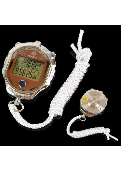 Dijital Spor Büyük LCD Ekran ile Kronometre Zamanlayıcı 1/1000 Ikinci Spor Dış Mekan Spor Koşu Için Chronograph Sayaç Zamanlayıcı | Zamanlayıcılar (Gümüş) (Yurt Dışından)