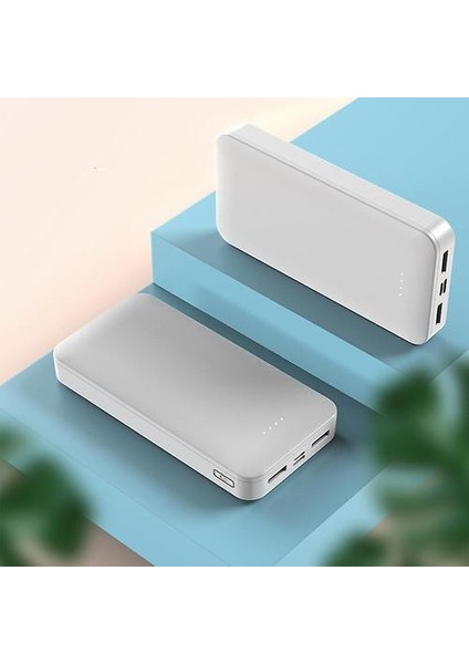 Güç Bankasının Yeni 20000 Mah Şarj Cihazı Logosu Özelleştirilmiş Hızlı Şarj Mobil Güç Kaynağı (Mavi Ince) (Yurt Dışından) fırsatları