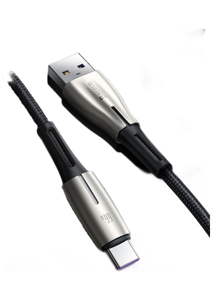 Siyah USB Tip-C Veri Kablosu Süper Hızlı Şarj Huawei Mate 40 P40 Samsung 66 W 5A Scp Fcp Usbc Tip-C Veri Kablosu | Mobil Kablo (Yurt Dışından)