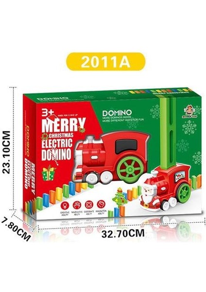 90 Adet Çocuk Çocuk Plastik Domino Oyuncaklar Noel Tren Noel Baba Elektrikli Domino Araç Araç Modeli Büyülü Otomatik | Domino (Yurt Dışından)