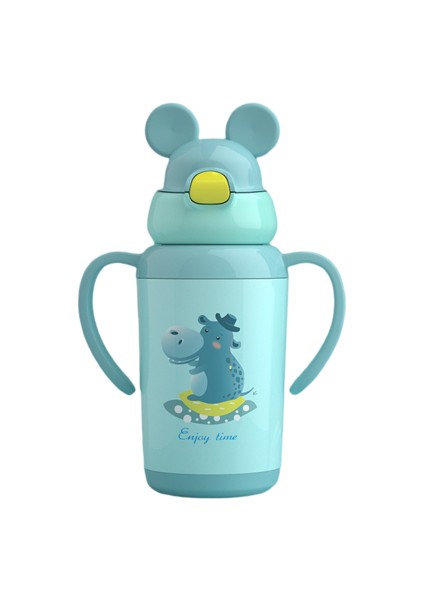 350ML Yalıtım Kupası Saman ve Saplı Çocuklar Için 316 Paslanmaz Çelik Yalıtım Kabı (Yurt Dışından)