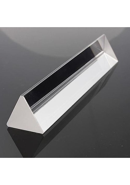 15 cm Optik Cam Kristal Üçlü Üçgen Prizma Fotoğrafçılık Fizik Öğretim Işık Spektrumu (Yurt Dışından)