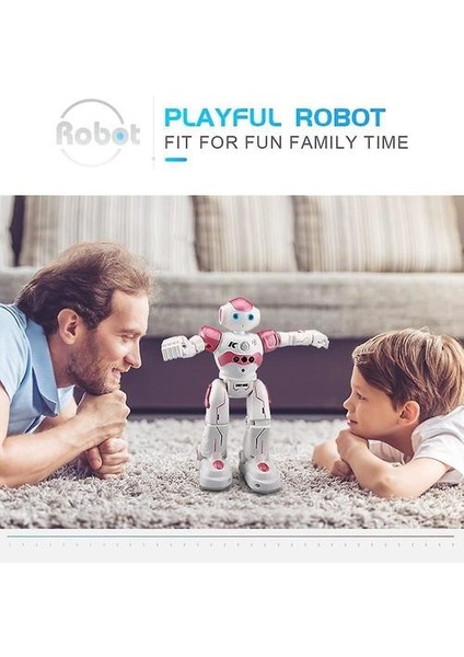 Robot Oyuncaklar Hareket Algılamalı Uzaktan Kumandalı Programlanabilir Robot Oyuncak 6+ Yaş Için(Mavi) (Yurt Dışından)