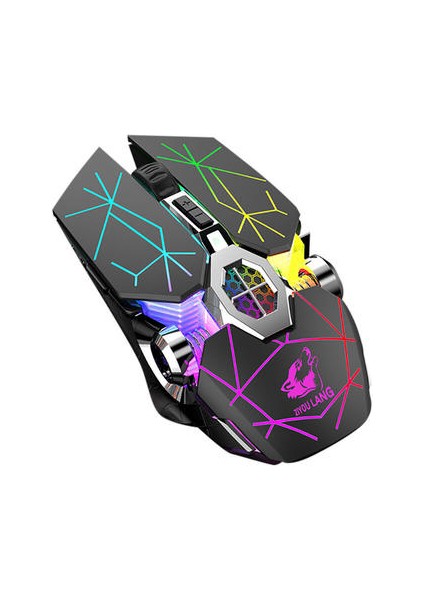 Kablosuz Oyun Fare Bilgisayar Fare Gamer Sessiz Pc Mause Şarj Edilebilir Ergonomik Fare Dizüstü Bilgisayar Için 2.4 Ghz USB Optik Fareler Pc (Yurt Dışından)