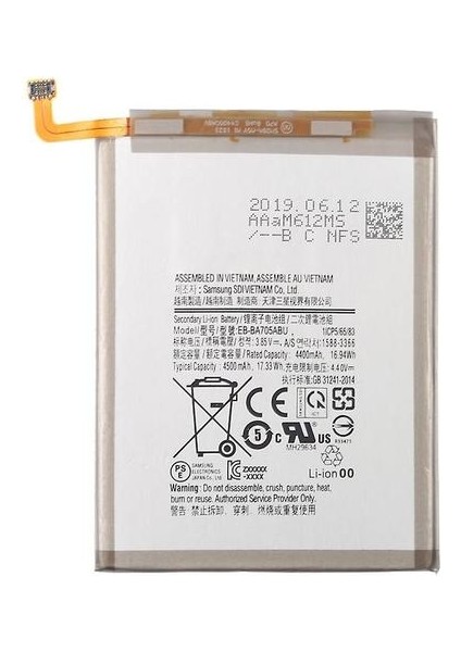 Galaxy A70 Için 4400MAH Cep Telefonu Yedek Pil (Yurt Dışından)