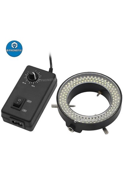 144 56 LED Halka Işık Ayarlanabilir 0-100% Aydınlatıcı Lamba Stereo Yakınlaştırmalı Mikroskop Daire Işık Mikrofon (Yurt Dışından)