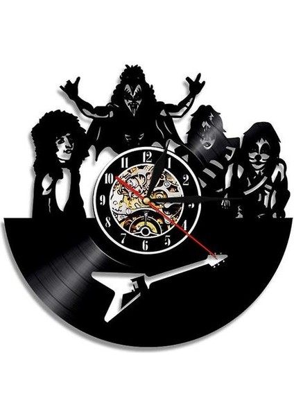 Kiss Band Vinil Kayıt Duvar Saati (Yurt Dışından)