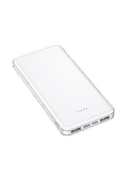 Güç Bankasının Yeni 20000MAH Şarj Cihazı Logosu Özelleştirilmiş Hızlı Şarj Mobil Güç Kaynağı (Beyaz Ince) (Yurt Dışından)