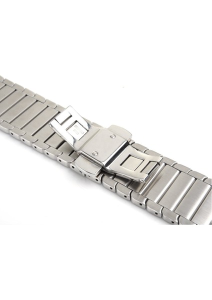 38/40/41MM, 42/44/45MM Metal Kayışı Applewatch5/6/7 Için Kelebek Tokalı Bir Boncuk Zincir Kayışı (Yurt Dışından)