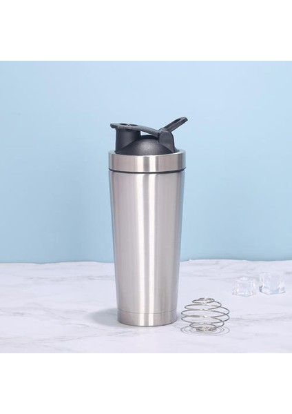 500ML 304 Paslanmaz Çelik Protein Tozu Yalıtım Shaker Cup, Erkek ve Kadın Fitness Spor Şişesi, Milkshake Bardağı (Yurt Dışından)