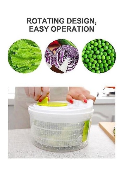 Salata Döndürücü Marul Yeşiller Yıkama Kurutucu Drenaj (Yurt Dışından) fiyatları