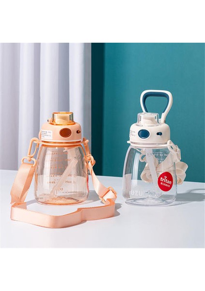 700ML Pot Göbek Kupası, Okul Çocukları Için Plastik Tritan Saman Sıçırlı Kapak (Yurt Dışından) fiyatları